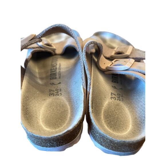 BIRKENSTOCK Pink Light Rose Suede Nubuck Arizona Women's Sandals EU 37 US 6 6.5 - Picture 10 of 10